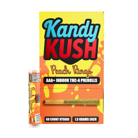 Kandy Kush AAA+ Indoor THC-A Prerolls - 1.5g Peach Rings (H)
