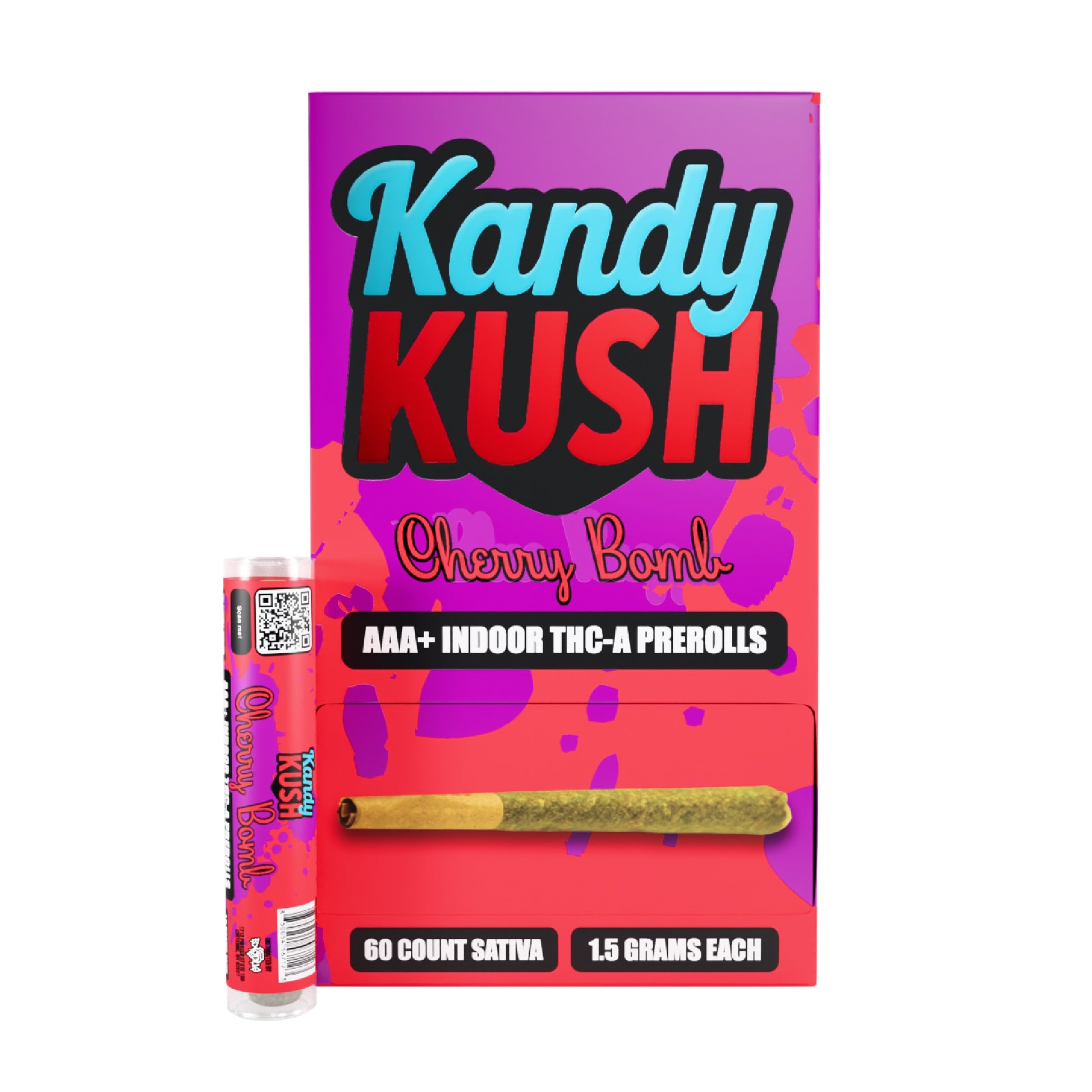 Kandy Kush AAA+ Indoor THC-A Prerolls - 1.5g Cherry Bomb (S)