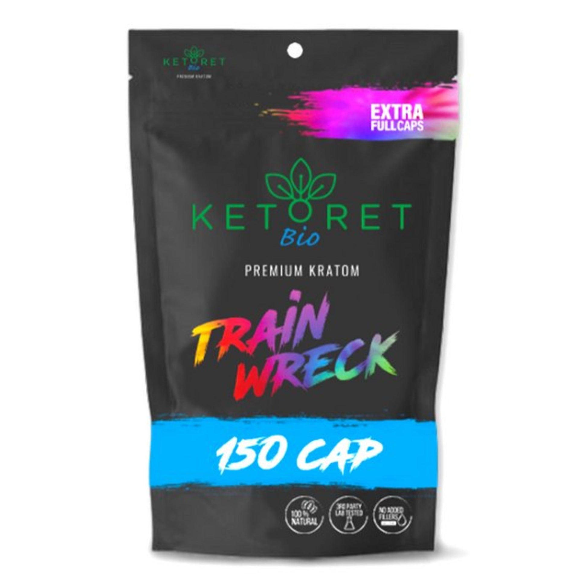 Ketoret Bio Kratom Capsules Trainwreck / 150 Capsule