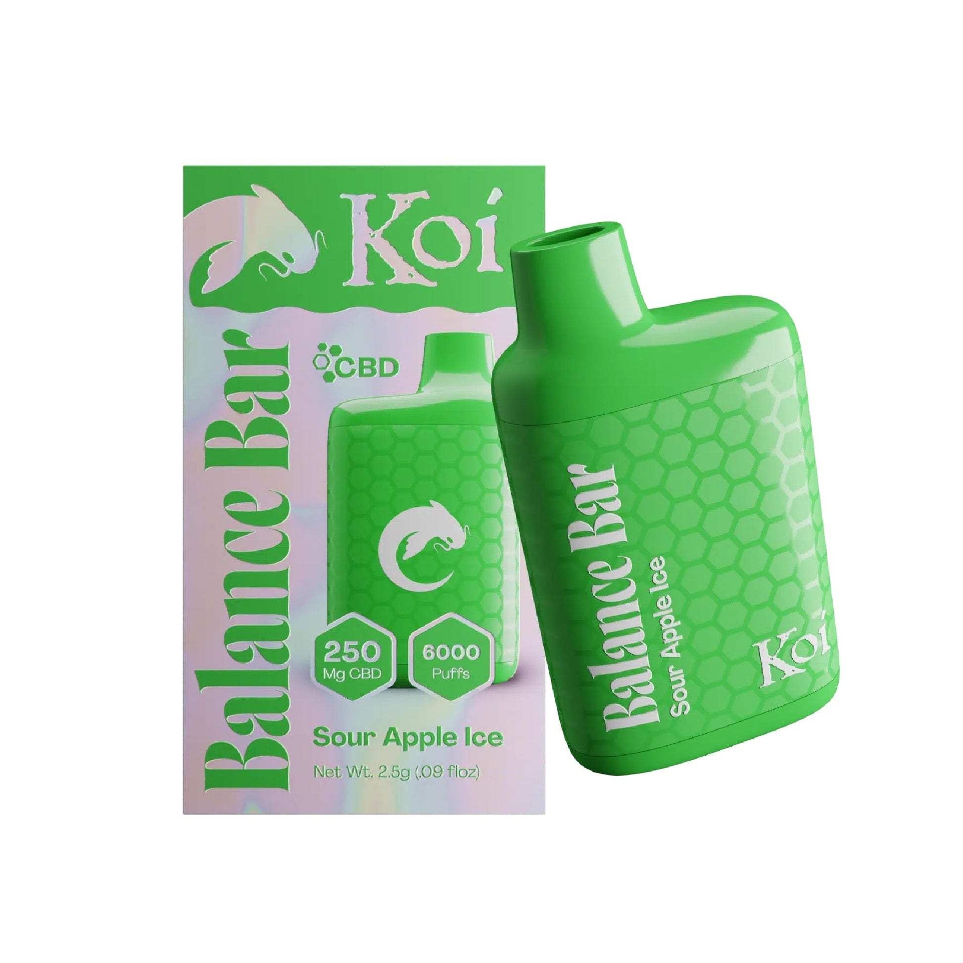 Koi Balance CBD Vaporizer - 250mg Sour Apple Ice