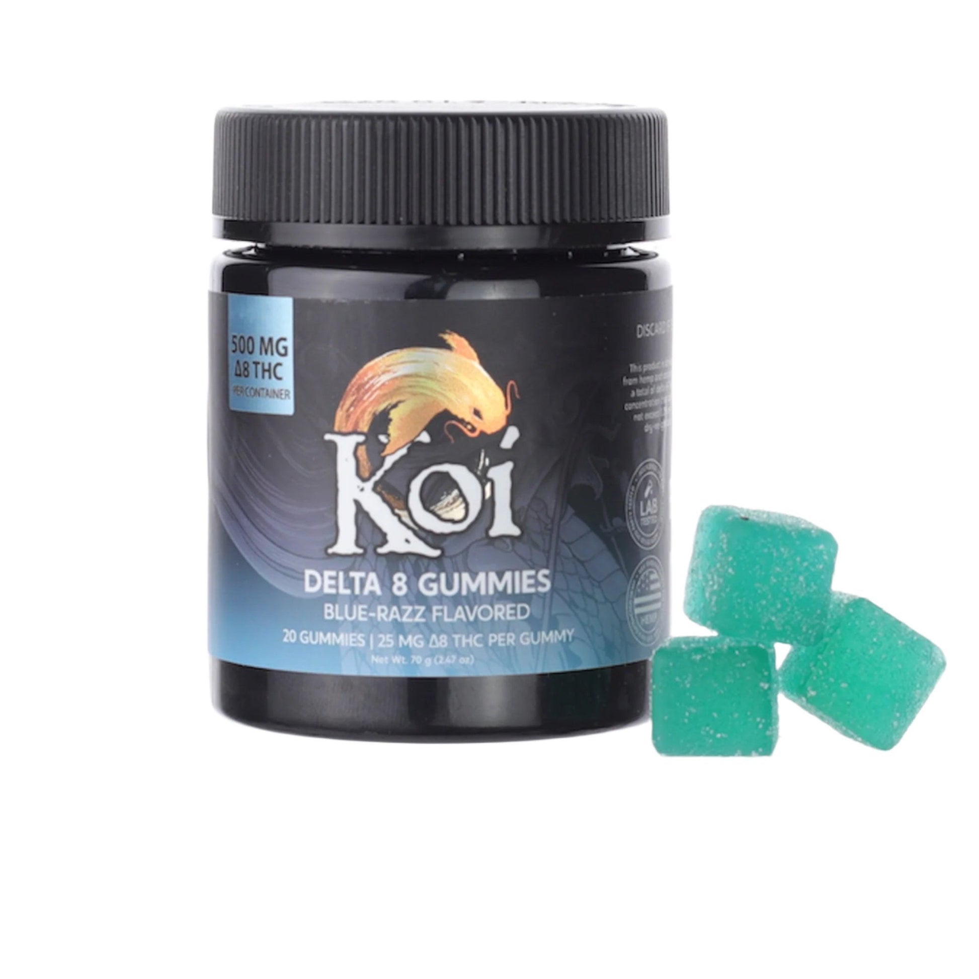 Koi Delta 8 Blue Razz Gummies