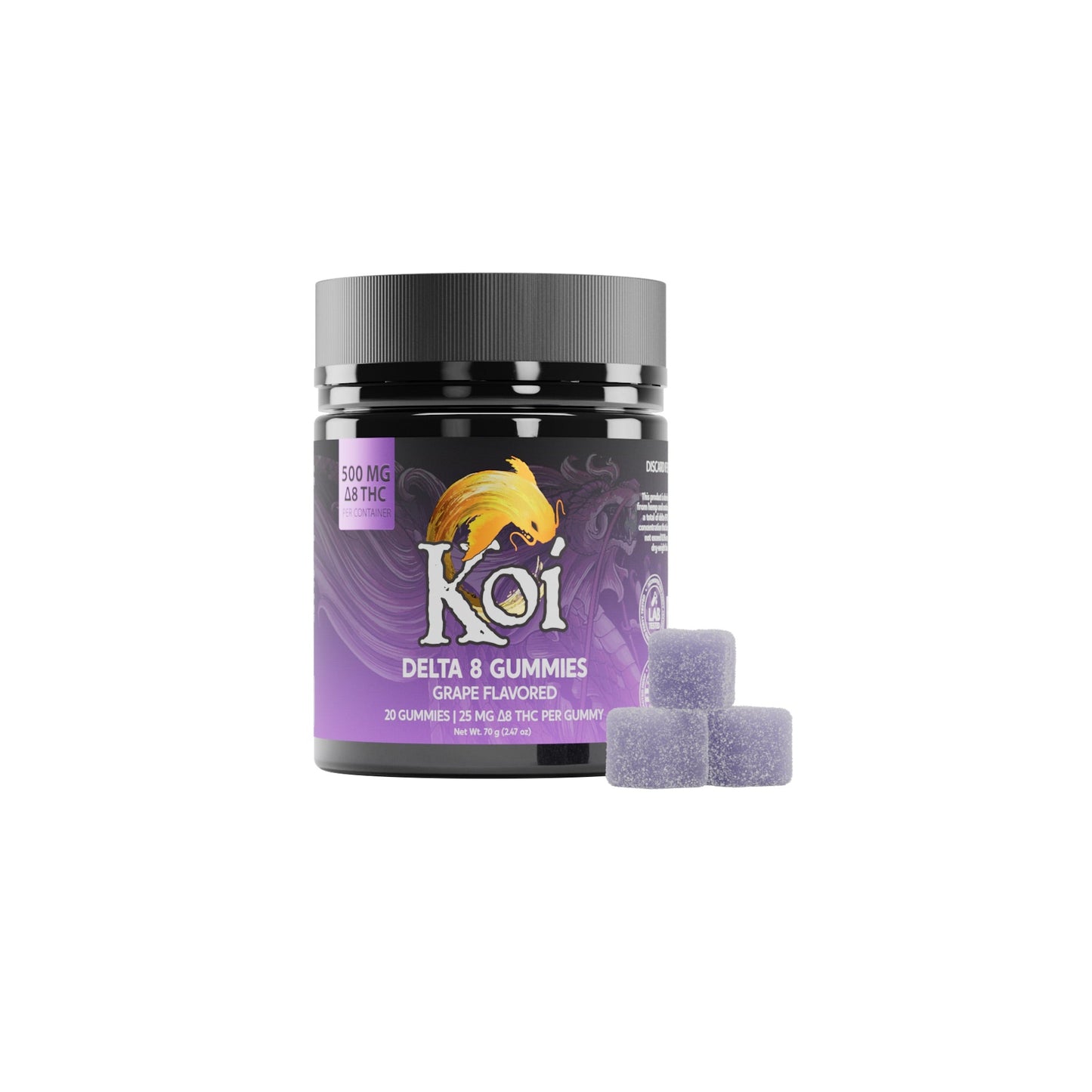 Koi Delta 8 Grape Gummies - 500mg