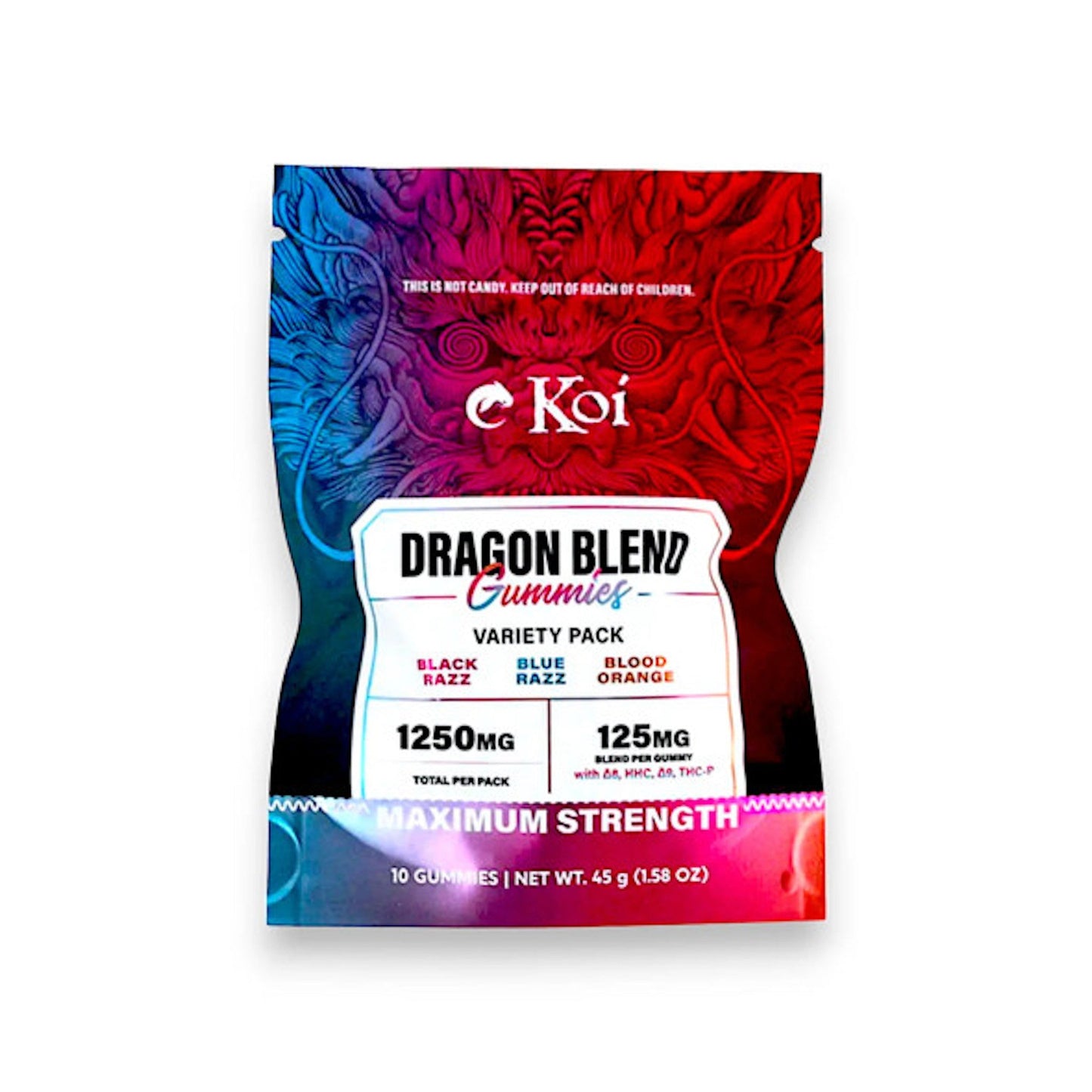 Koi Dragon Blend Variety Gummies - 1250mg