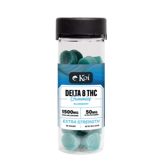 Koi Extra Strength Delta 8 Blueberry Gummies - 1500mg