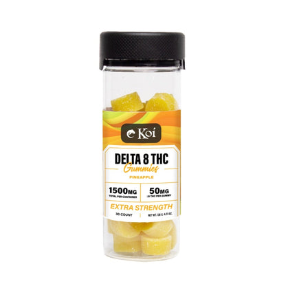 Koi Extra Strength Delta 8 Pineapple Gummies - 1500mg