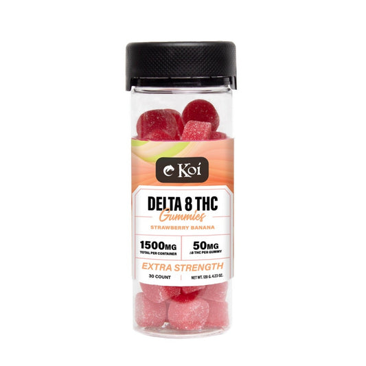 Koi Extra Strength Delta 8 Strawberry Banana Gummies - 1500mg