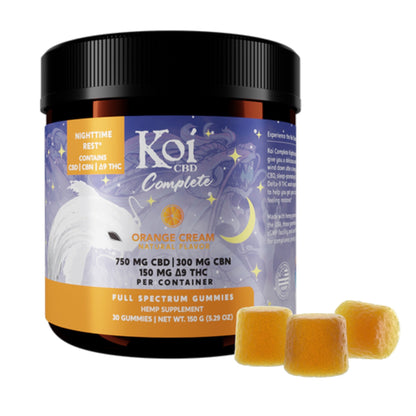 Koi Orange Cream Nighttime CBD + THC Complete Gummies - 750mg