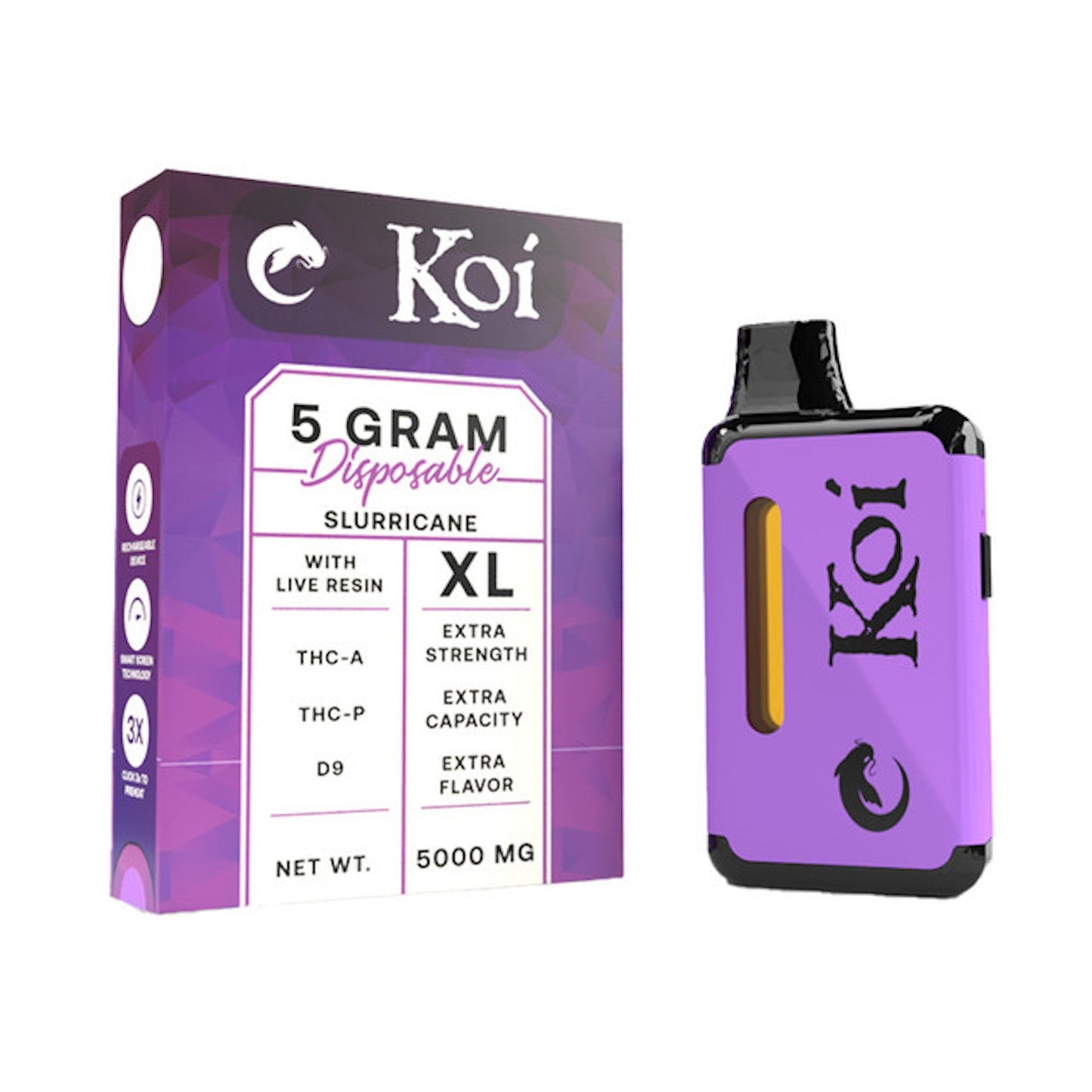 Koi THC-A Blend Vaporizer - 5000mg Slurricane