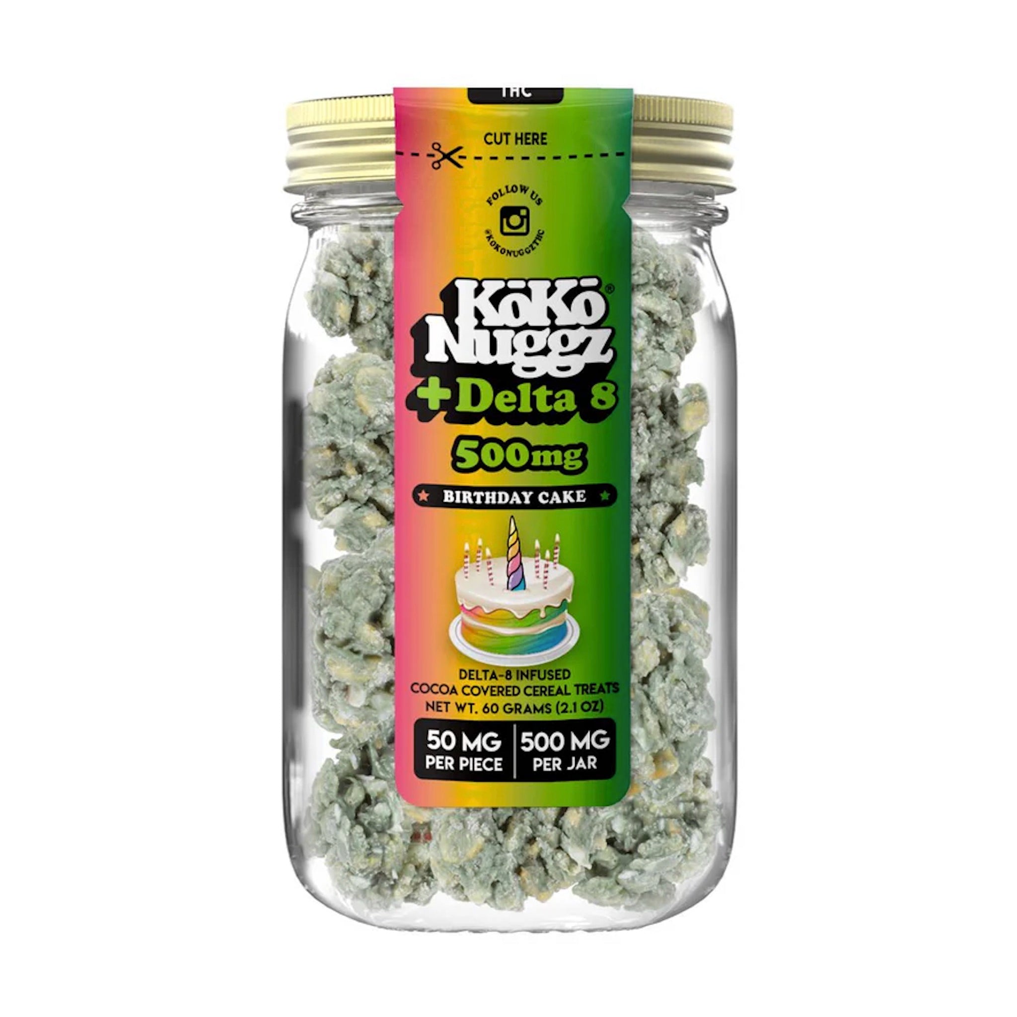 Koko Nuggz Delta 8 Cereal Treats - 500mg - Everything 420