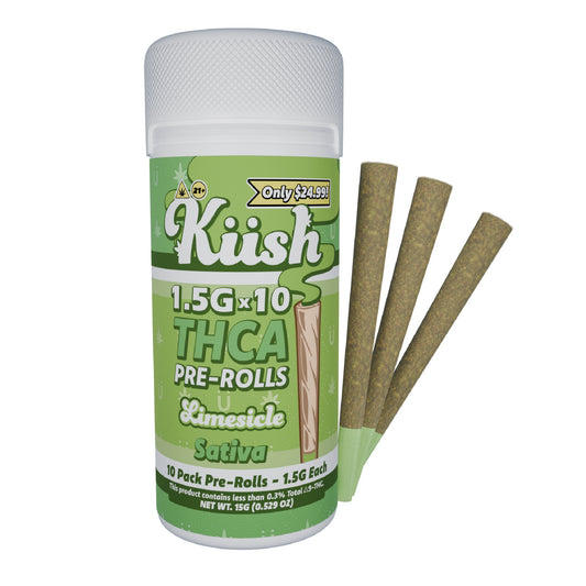 Kush THC-A Pre-Rolls - 15g (10ct) Limesicle