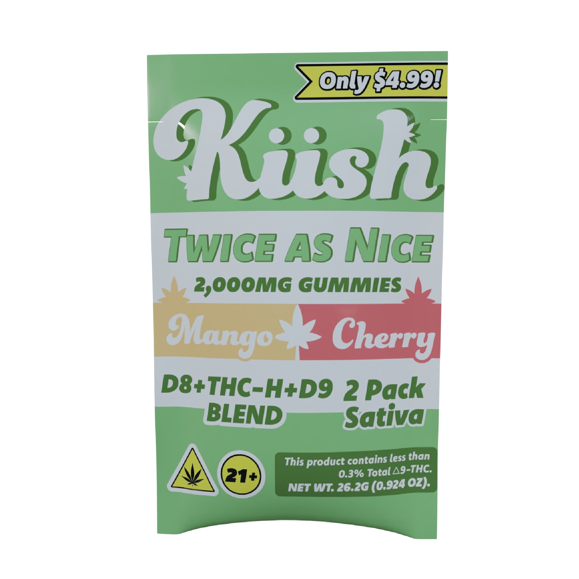 Kush Twice As Nice Double Stack THC Gummies - 2,000mg