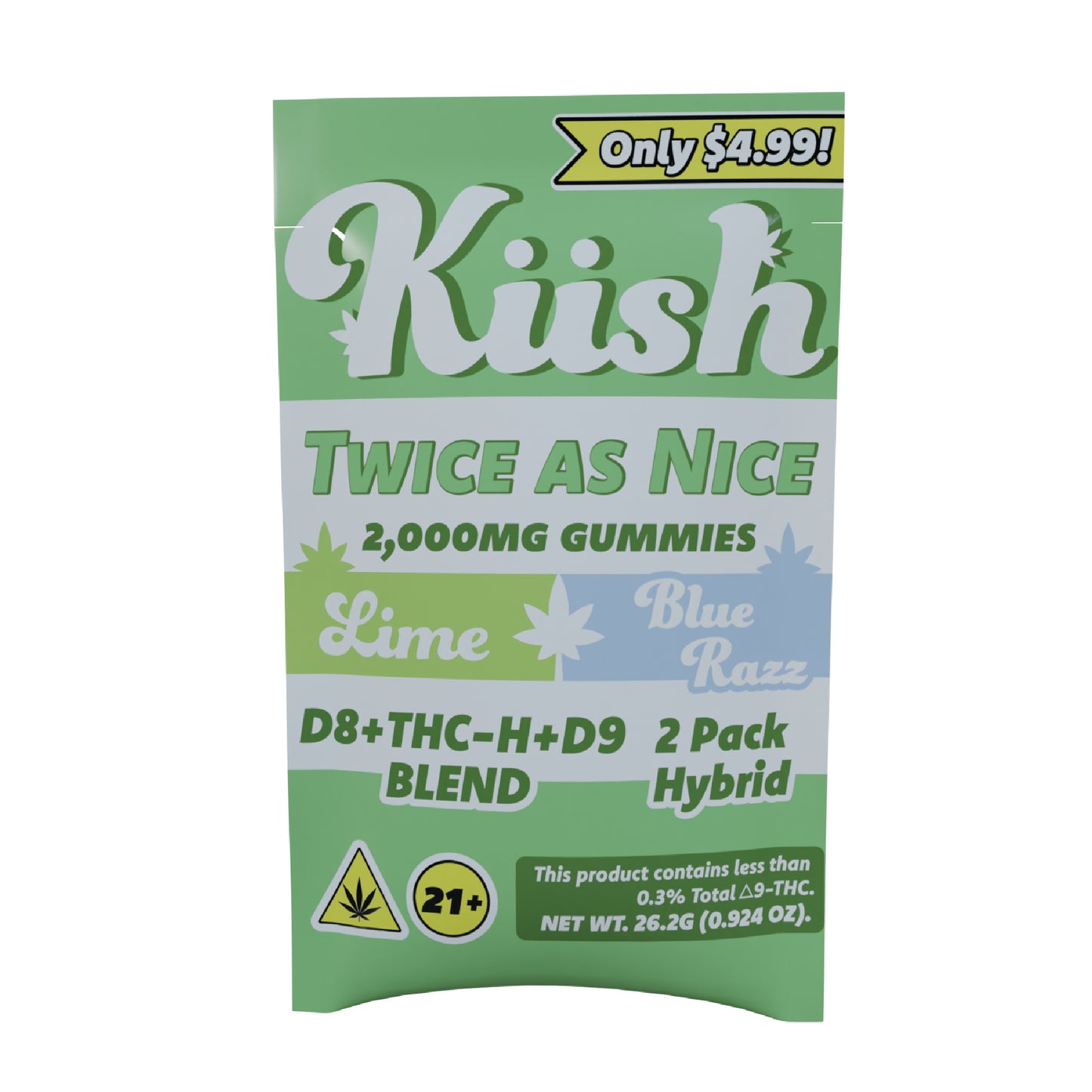 Kush Twice As Nice Double Stack THC Gummies - 2,000mg
