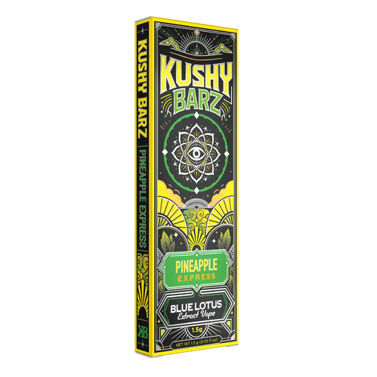 Kushy Barz High Potency Blue Lotus Extract Device - 1500mg Pineapple Express