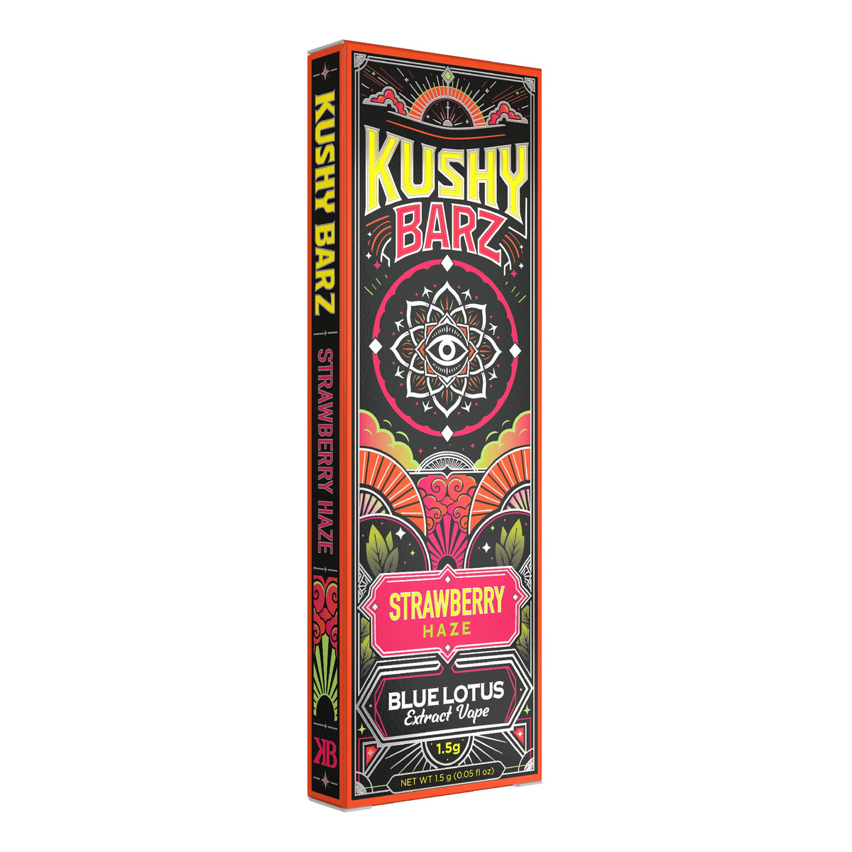 Kushy Barz High Potency Blue Lotus Extract Device - 1500mg Strawberry Haze