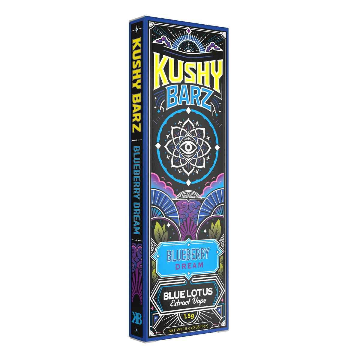 Kushy Barz High Potency Blue Lotus Extract Device - 1500mg Blueberry Dream