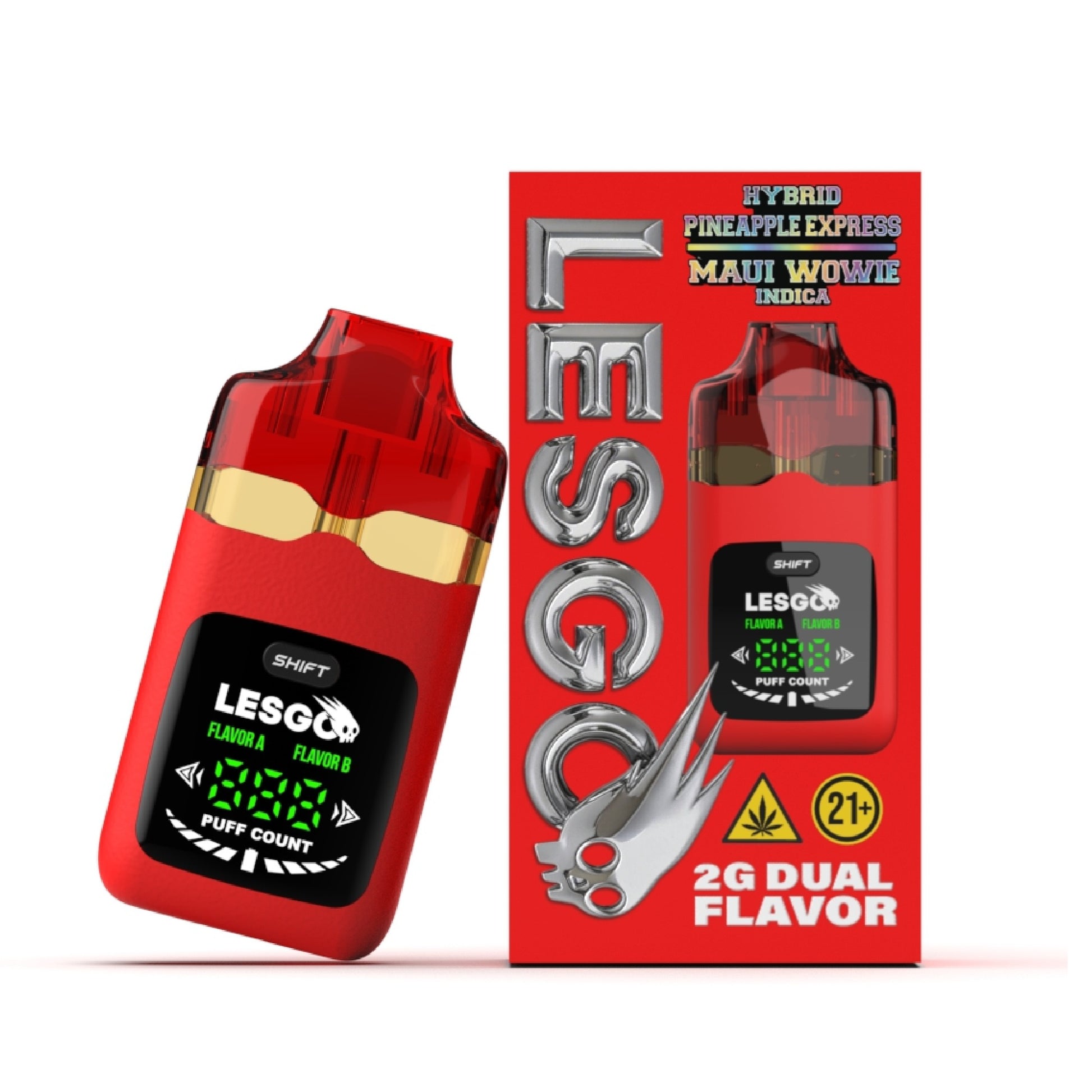 Lesgo THC-A Switch Vaporizer - 2000mg Pineapple Express x Maui Wowie