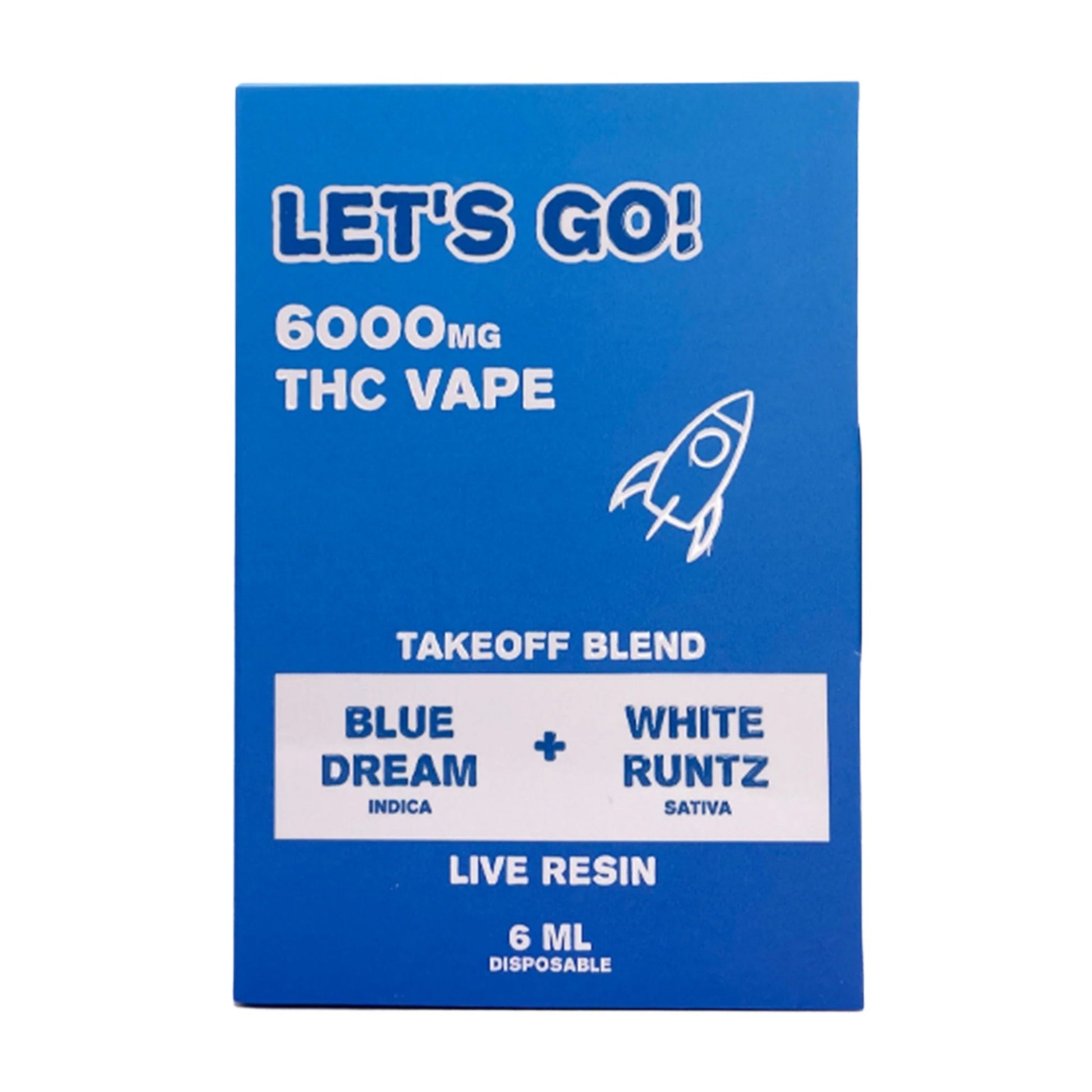 Lets Go! Takeoff Blend Live Resin Vaporizer - 6000mg - Everything 420 Lets Go! Takeoff Blend Live Resin Vaporizer - 6000mg - Everything 420