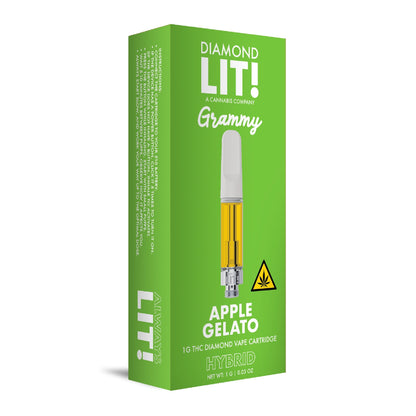 Lit! Grammy THC-A Cartridge - 1g Apple Gelato (H)