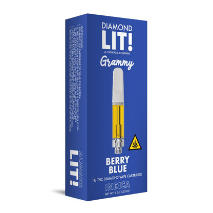 Lit! Grammy THC-A Cartridge - 1g Berry Blue (I)
