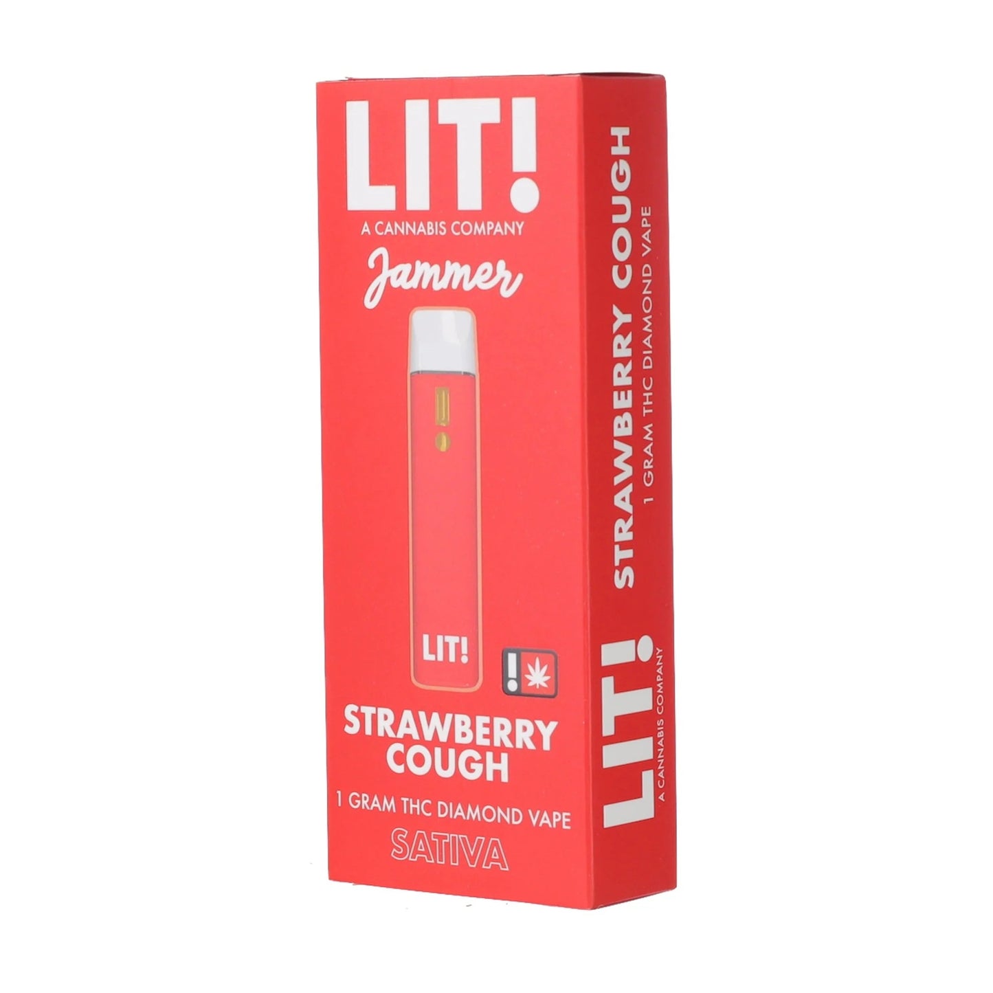 Lit! THC-A Liquid Diamonds Device - 1000mg Strawberry Cough (S) / 1 Pack