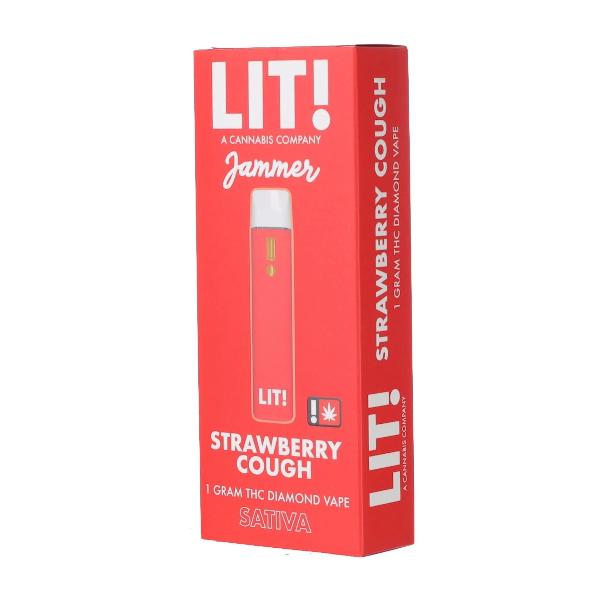 Lit! THC-A Liquid Diamonds Device - 1000mg Strawberry Cough (S) / 1 Pack