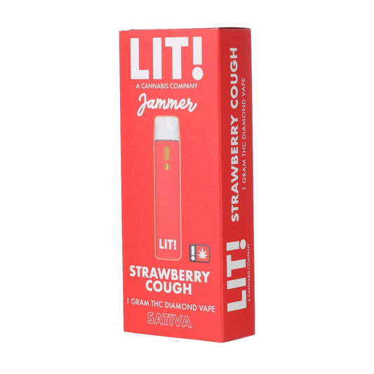 Lit! THC-A Liquid Diamonds Device - 1000mg Strawberry Cough (S) / 1 Pack