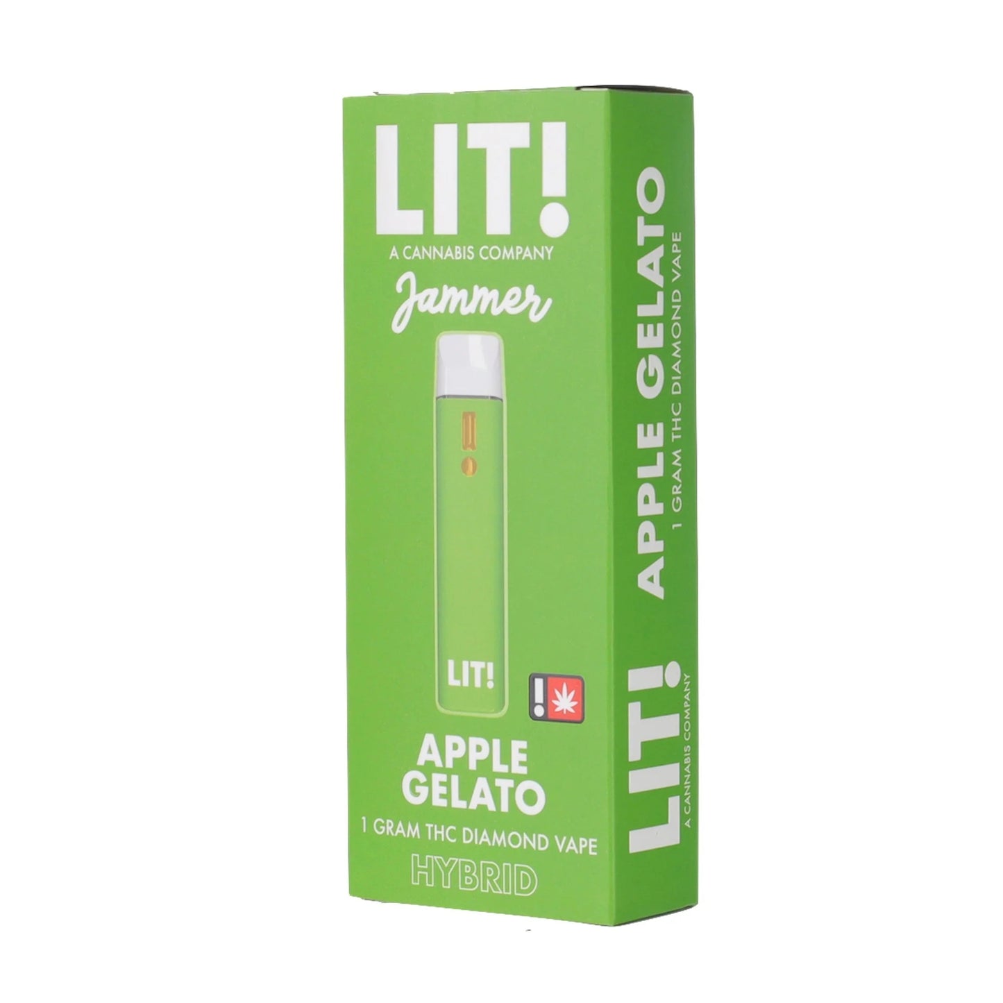 Lit! THC-A Liquid Diamonds Device - 1000mg Apple Gelato (H) / 1 Pack