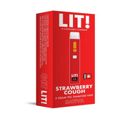 Lit! THC-A Liquid Diamonds Device - 3000mg Strawberry Cough (S) / 1 Pack