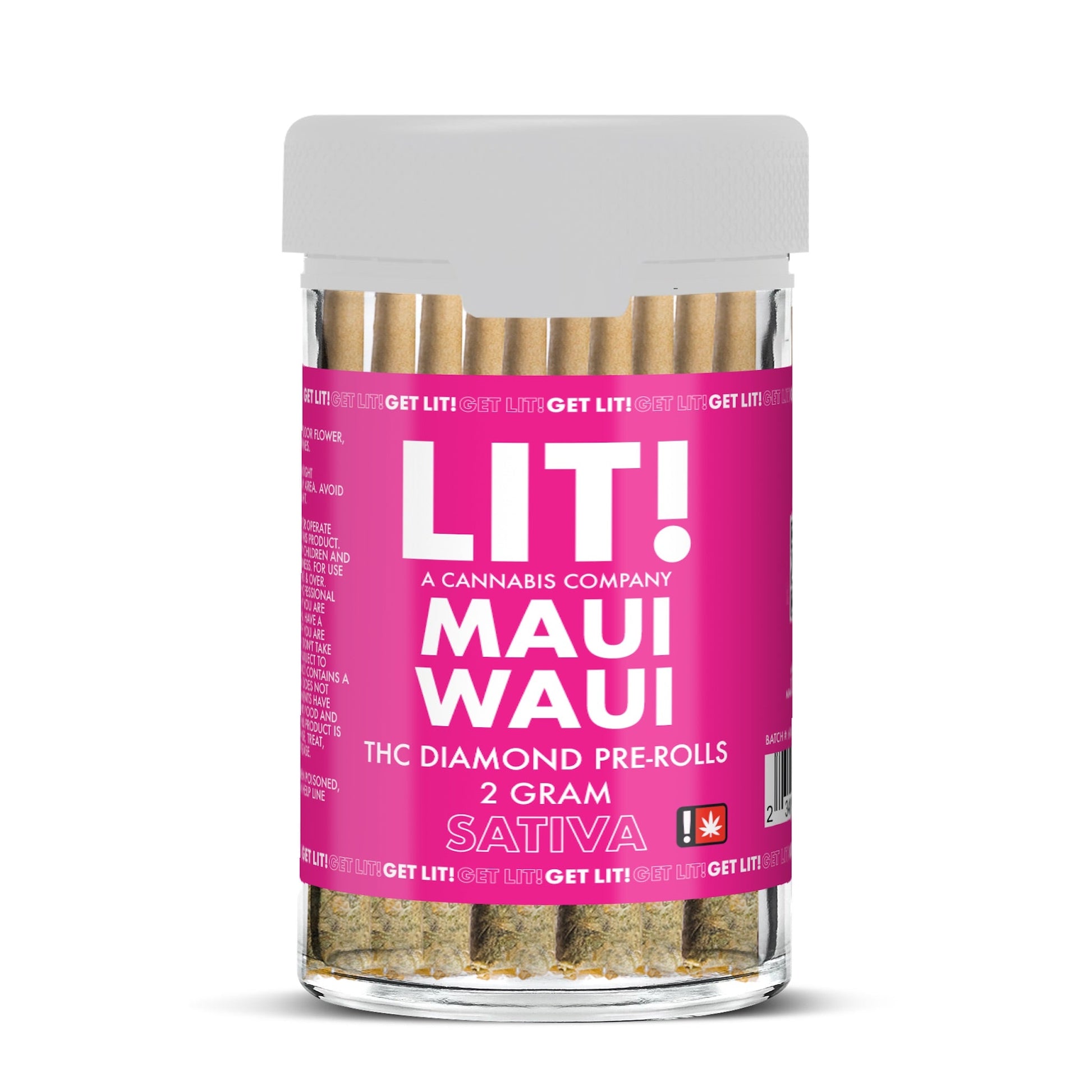 Lit! THC-A Liquid Diamonds Pre-Rolls - 10ct Maui Waui