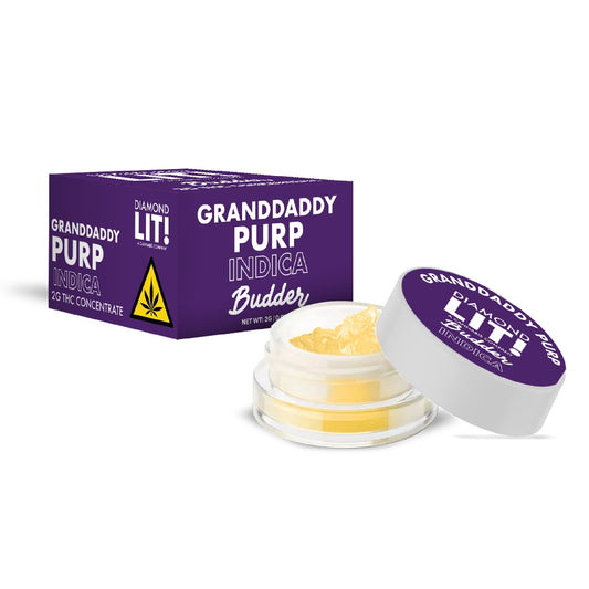 Lit! THC Budder Dabs - 2g Granddaddy Purp (I)