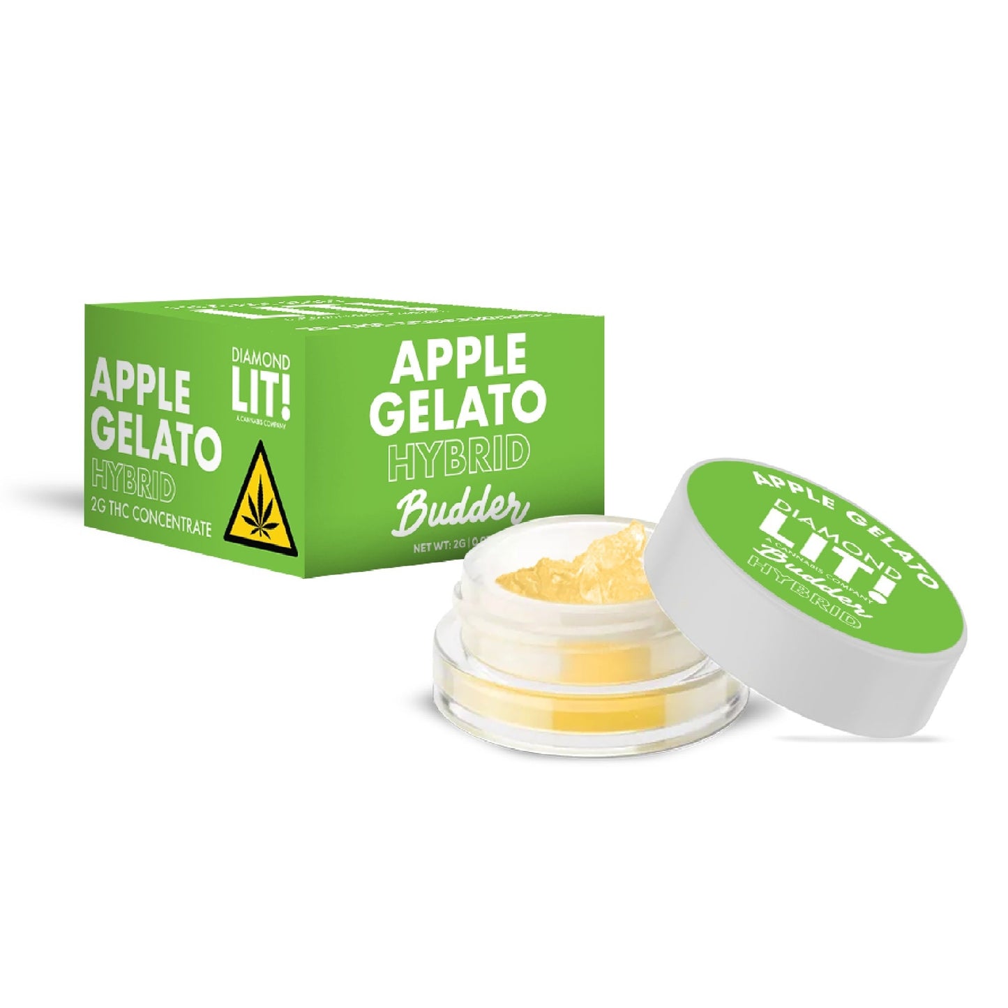 Lit! THC Budder Dabs - 2g Apple Gelato (H)