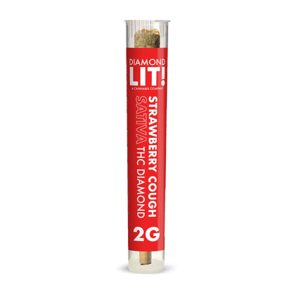 Lit! THC Diamond Infused Pre-Roll - 2g Strawberry Cough (S)