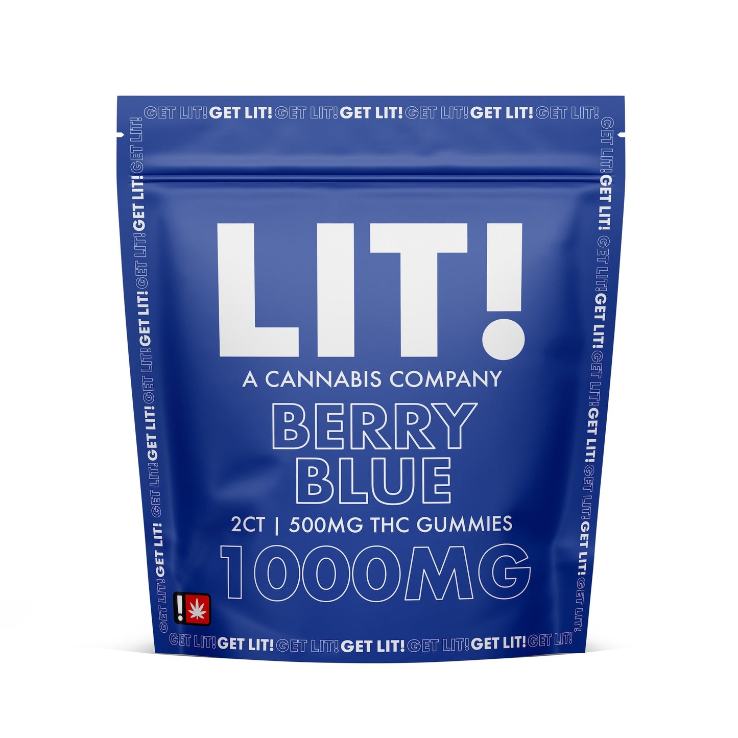 Lit! THC Gummies - 2ct Berry Blue