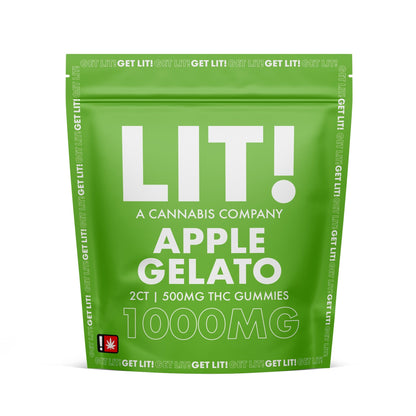 Lit! THC Gummies - 2ct Apple Gelato