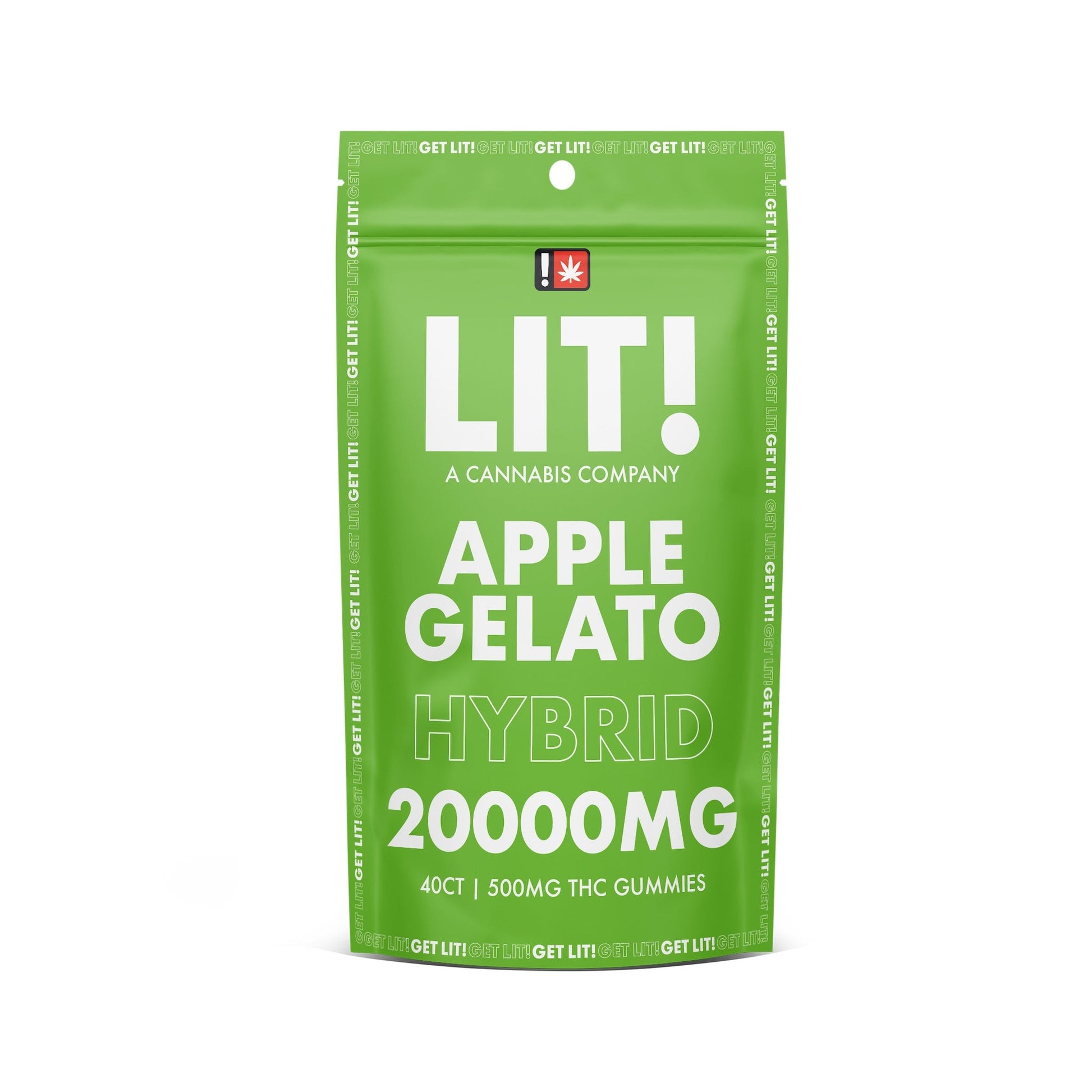 Lit! THC Gummies - 40ct Apple Gelato