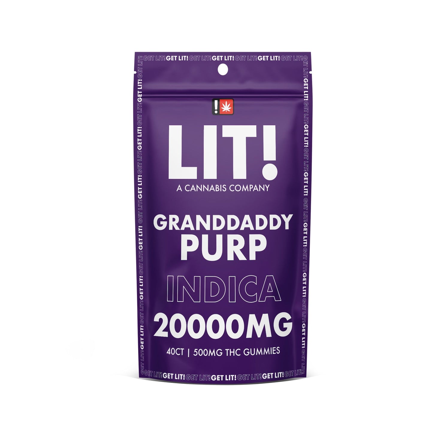 Lit! THC Gummies - 40ct Granddaddy Purp