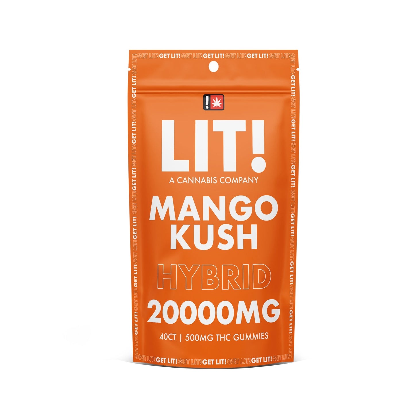 Lit! THC Gummies - 40ct Mango Kush