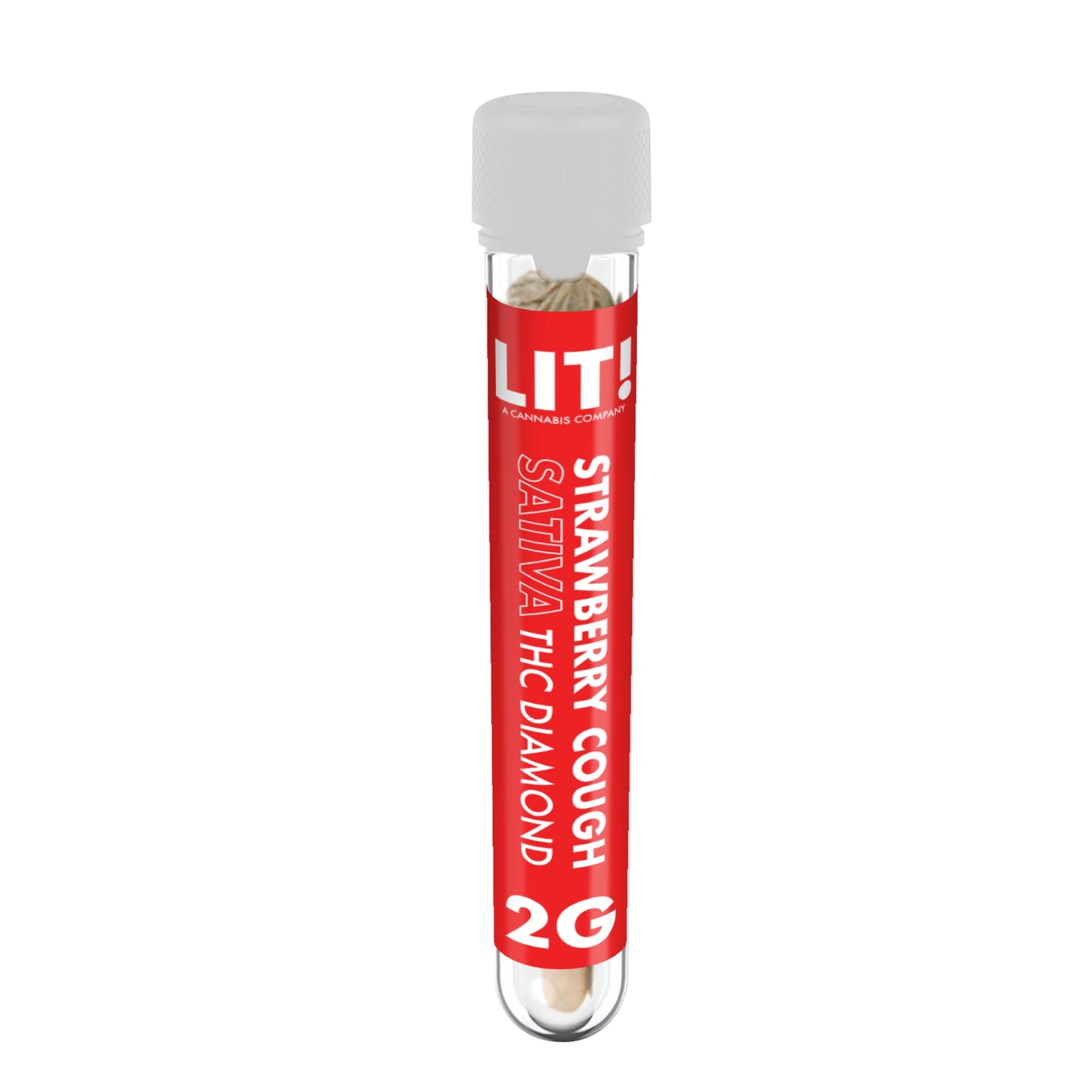 Lit! THC Liquid Diamonds Pre-Rolls - 2g Strawberry Cough