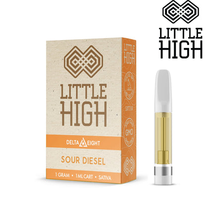 Little High Delta 8 Cartridge - 1000mg Sour Diesel