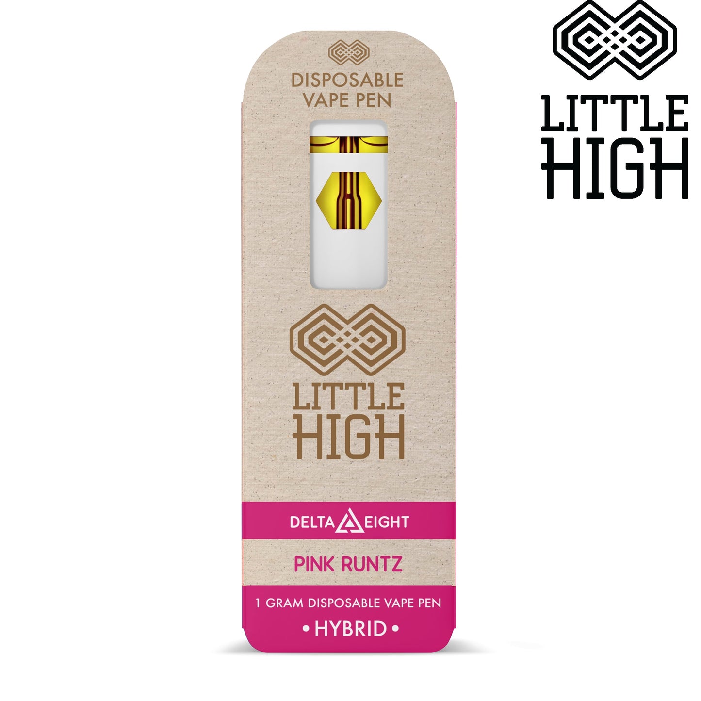 Little High Delta 8 Vaporizer - 1000mg Pink Runtz