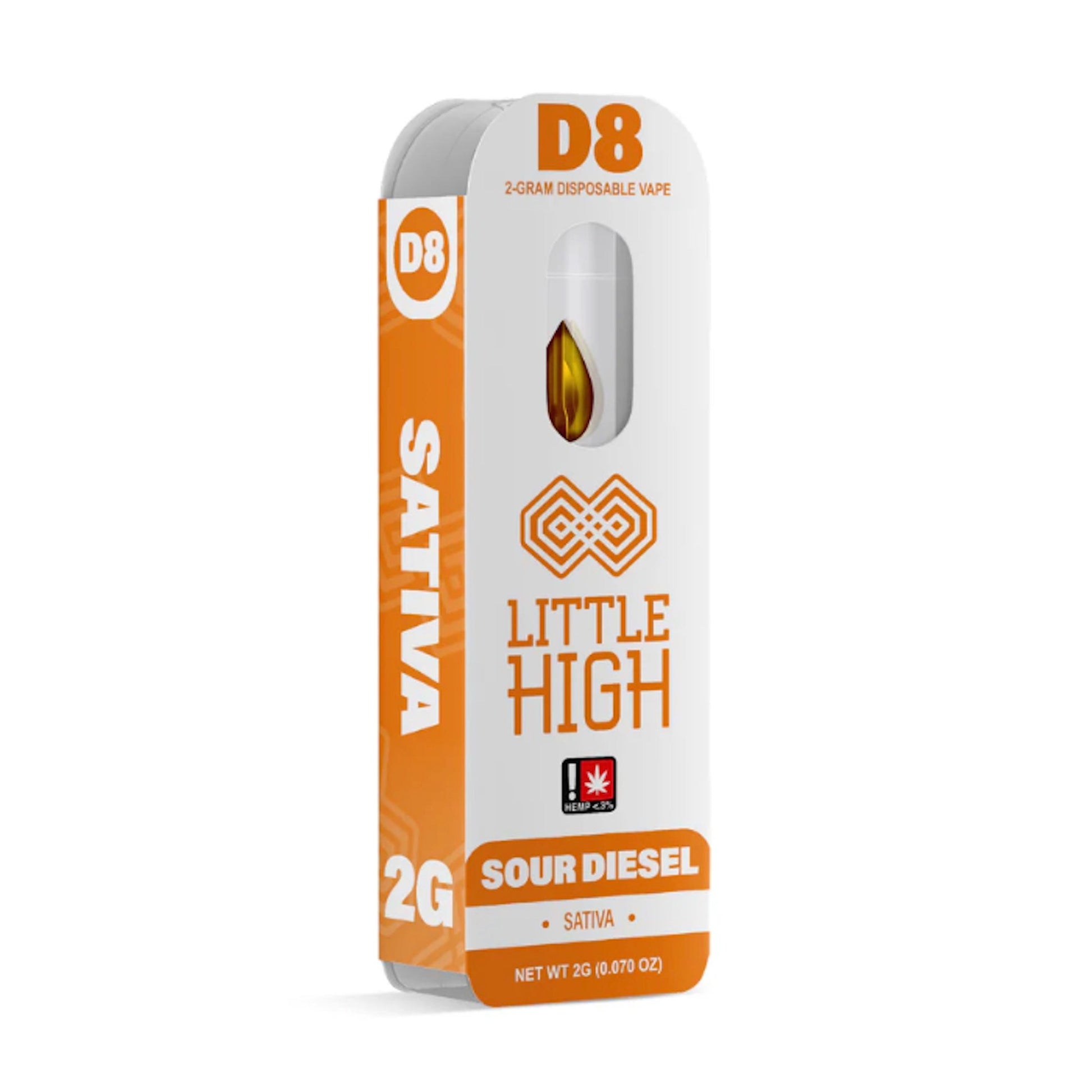 Little High Delta 8 Vaporizer - 2000mg Sour Diesel