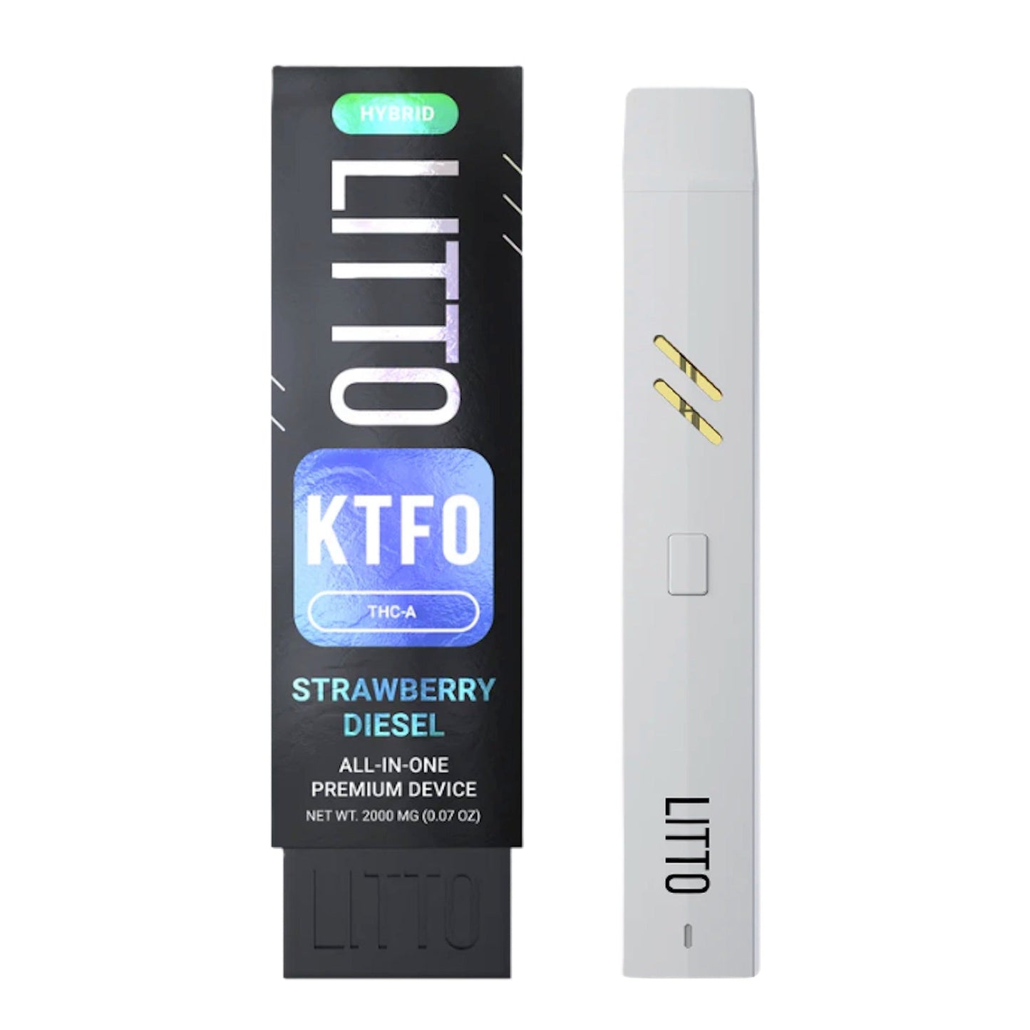 Litto KTFO THC-A Vaporizer - 2000mg Strawberry Diesel (H)