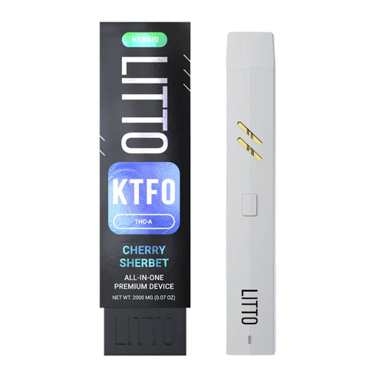 Litto KTFO THC-A Vaporizer - 2000mg Cherry Sherbet (H)