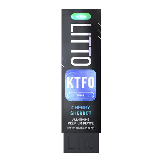 Litto KTFO THC-A Vaporizer - 2000mg Cherry Sherbet (H)