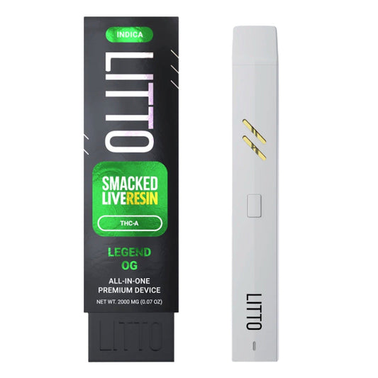 Litto Smacked Live Resin THC-A Vaporizer - 2000mg Legend OG (I)
