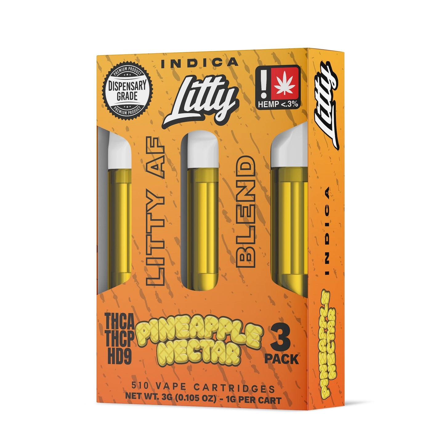 Litty AF Blend Pineapple Nectar Cartridge - 3 Pack