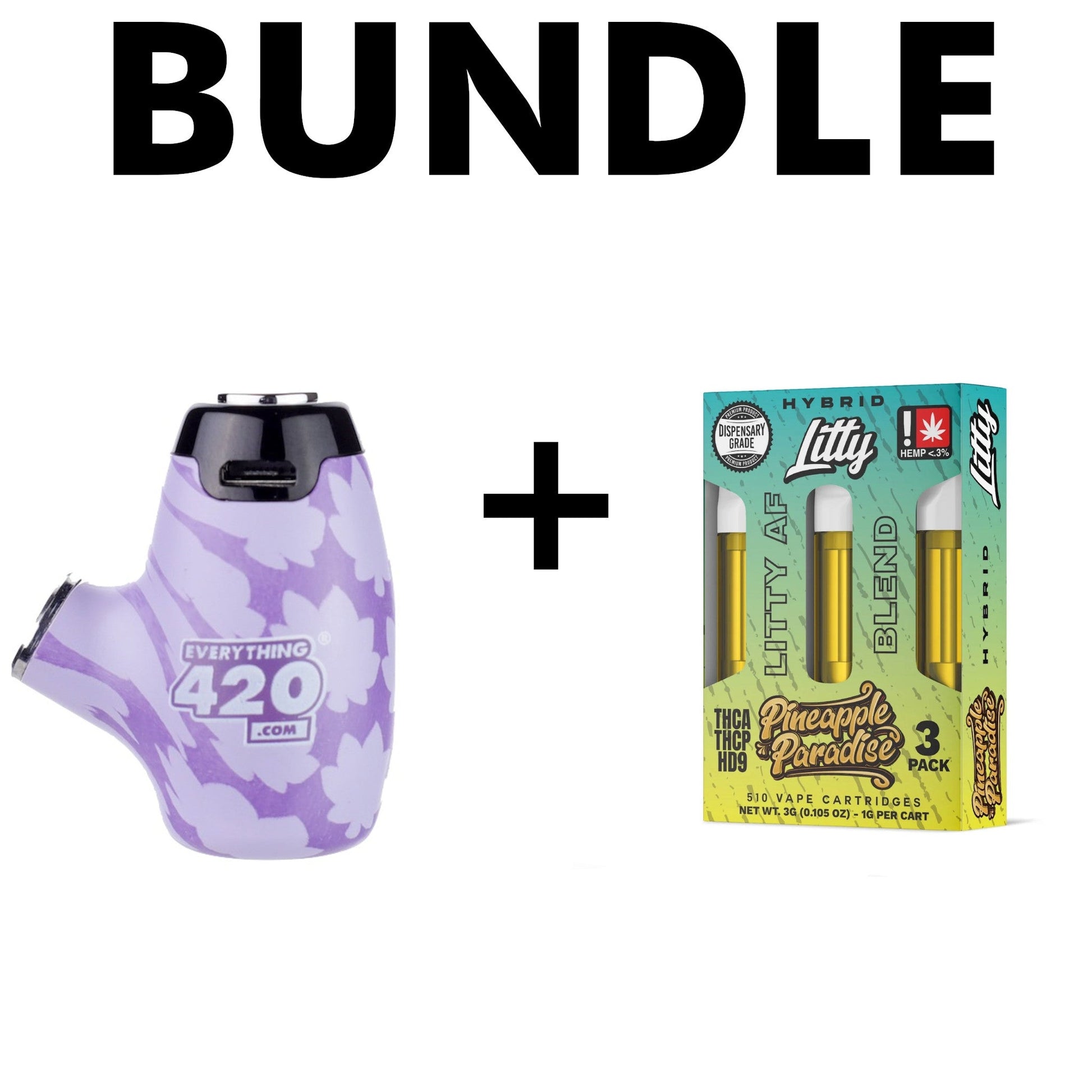Litty AF Blend Pineapple Paradise Cartridge - 3 Pack - Everything 420 Litty AF Blend Pineapple Paradise Cartridge - 3 Pack - Everything 420