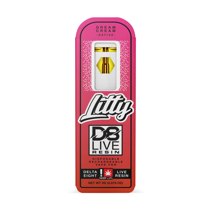 Litty Delta 8 Live Resin Vaporizer - 2000mg Dream Cream