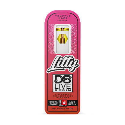 Litty Delta 8 Live Resin Vaporizer - 2000mg Truffle Haze