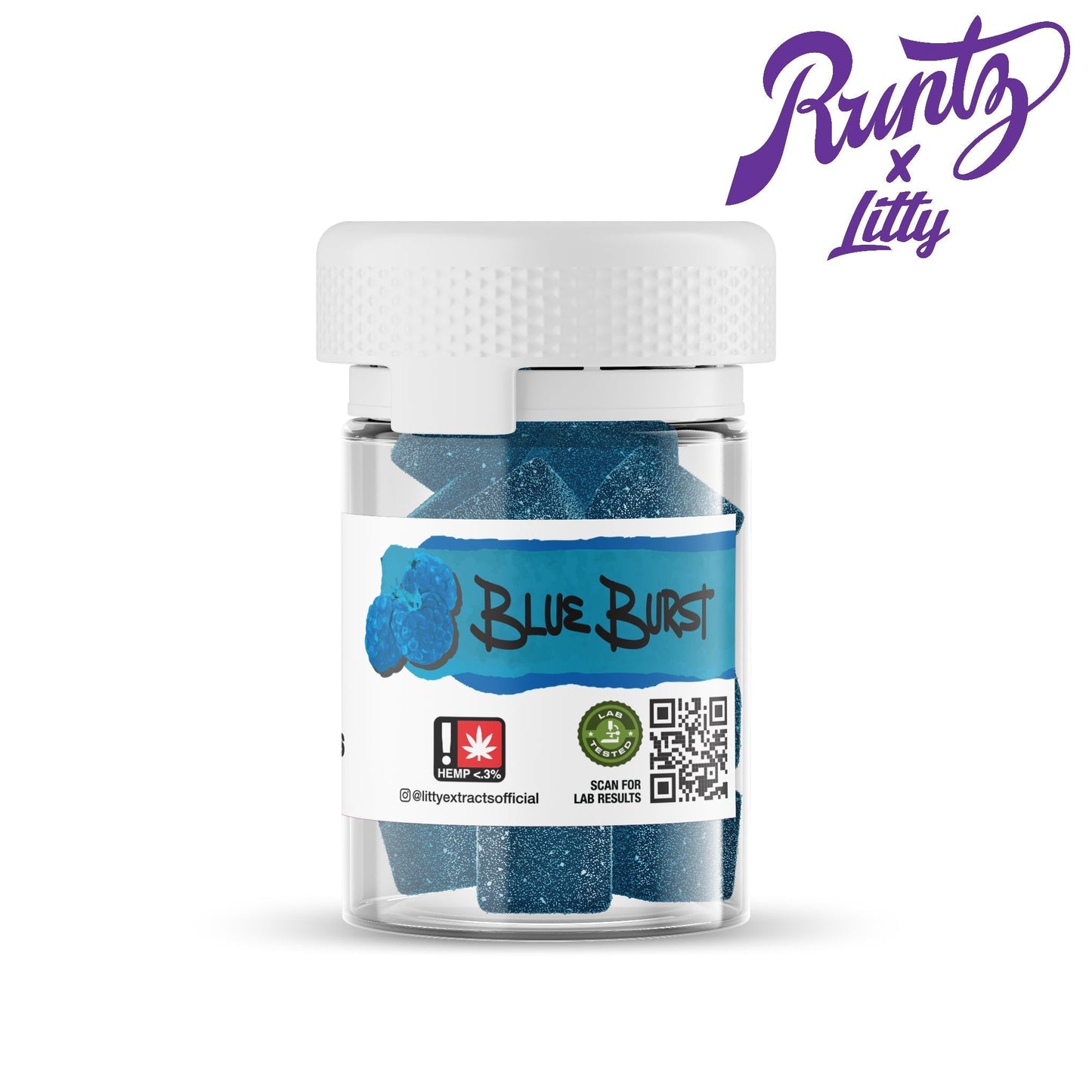 Litty HHC-O Gummies - 1000mg Blue Burst